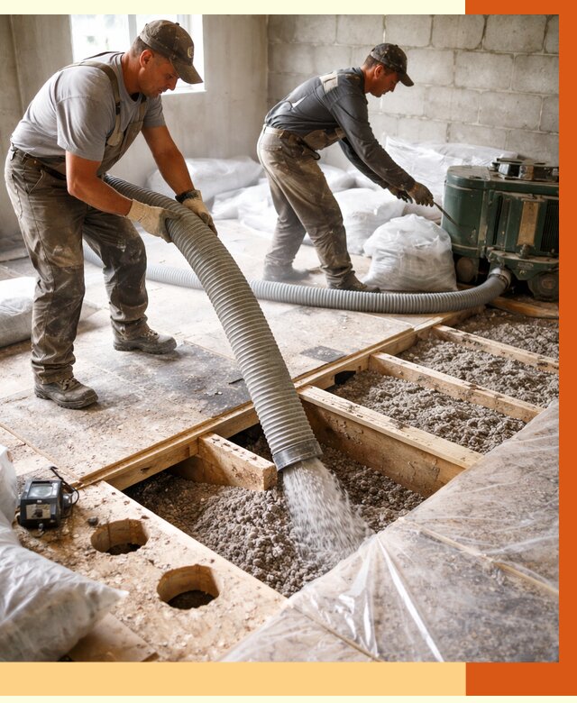 Заполнение пустот перекрытий в Нововоронеже от 4554 руб. под ключ | ТепломастерНвв