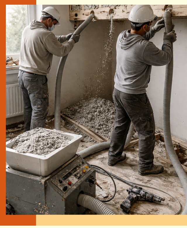 Заполнение пустот перекрытий пеной и наполнителями в Нововоронеже