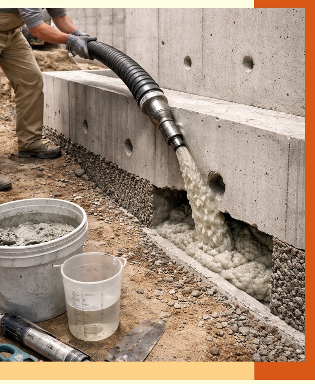 Заполнение полостей фундамента в Нововоронеже от 6882 руб. под ключ | ТепломастерНвв