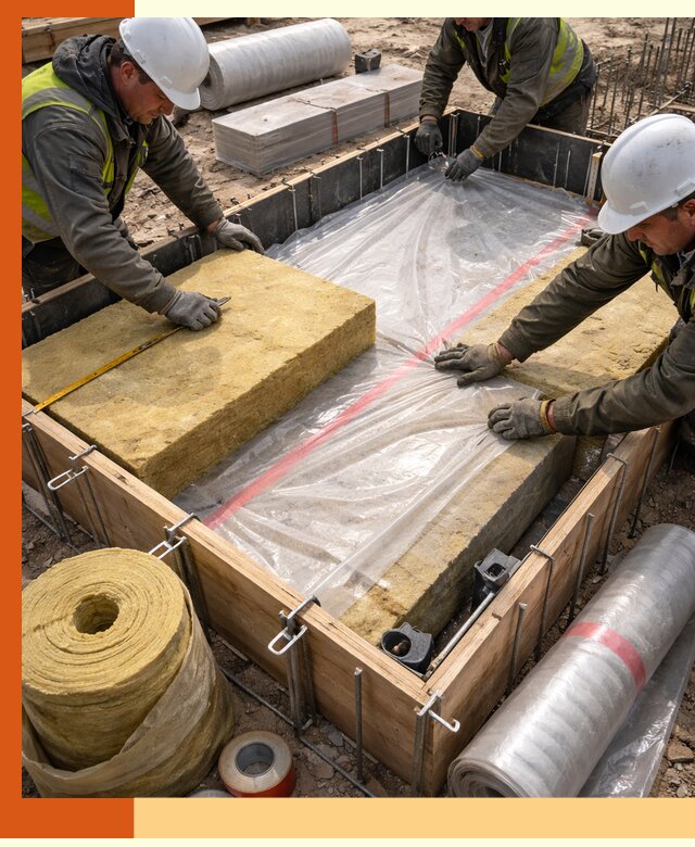 Теплоизоляция опалубки для строительства в Нововоронеже