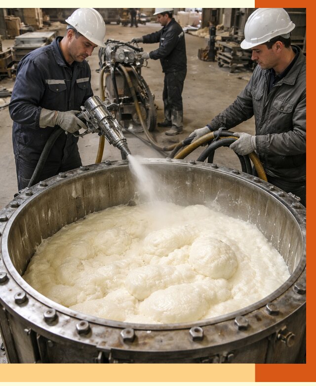 Заливка ППУ в емкости в Нововоронеже от 7337 руб. — утепление емкости под ключ | ТепломастерНвв