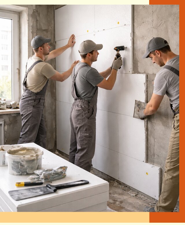 Утепление пенопластом домов и стен в Нововоронеже от 1872 руб. — ТепломастерНвв