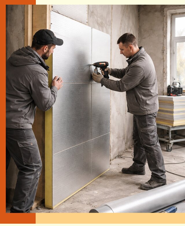 Утепление PIR панелями домов и зданий в Нововоронеже