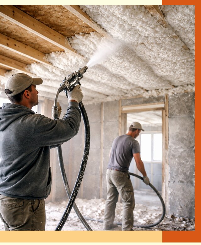 Утепление пеноизолом в Нововоронеже от 1619 руб./м2 под ключ | ТепломастерНвв