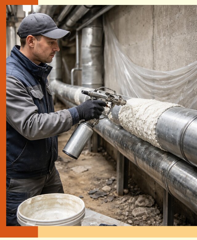 Утепление труб жидкой теплоизоляцией в Нововоронеже