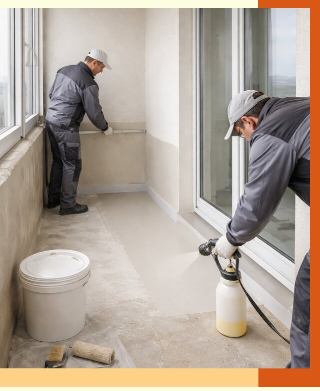 Утепление балкона жидкой теплоизоляцией в Нововоронеже от 5819 руб./м2 | ТепломастерНвв