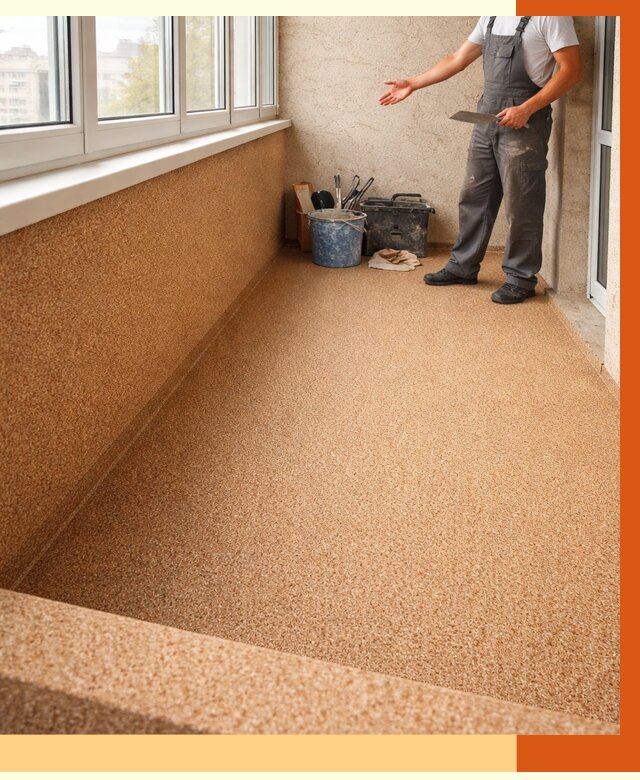 Утепление балкона жидкой пробкой в Нововоронеже от 3694 руб/м² под ключ | ТепломастерНвв