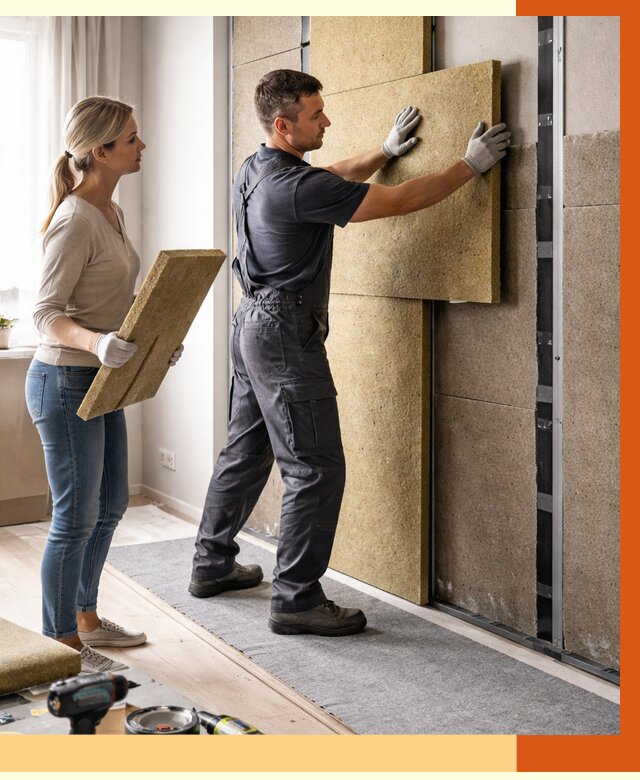 Профессиональная шумоизоляция квартиры в Нововоронеже от 7590 руб. за м2 | ТепломастерНвв