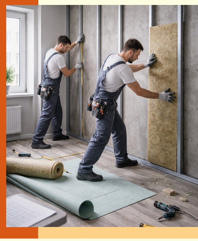 Шумоизоляция квартиры под ключ в Нововоронеже — профессионально и гарантированно