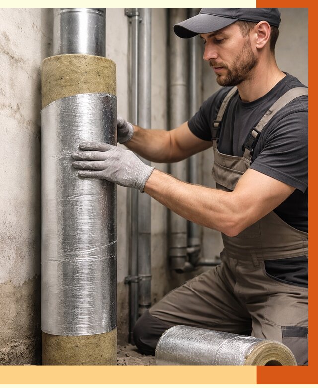 Шумоизоляция труб в Нововоронеже от 1214 руб. — шумоподавление и звукоизоляция труб | ТепломастерНвв