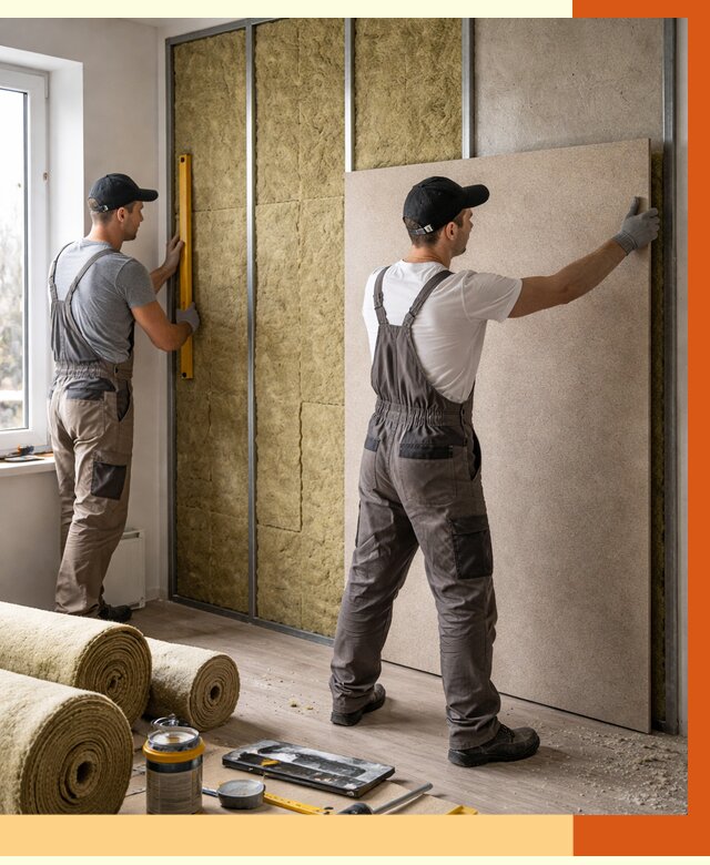 Шумоизоляция стен в Нововоронеже от 4554 руб/м2 — звукоизоляция стен под ключ | ТепломастерНвв