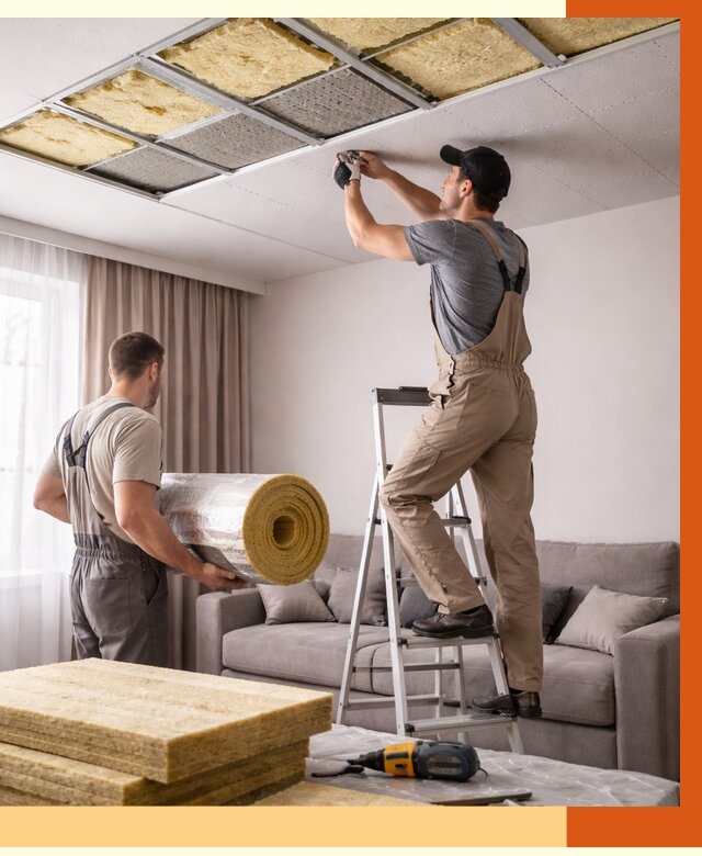 Шумоизоляция потолка в Нововоронеже от 2277 руб. под ключ | Профессионально — ТепломастерНвв