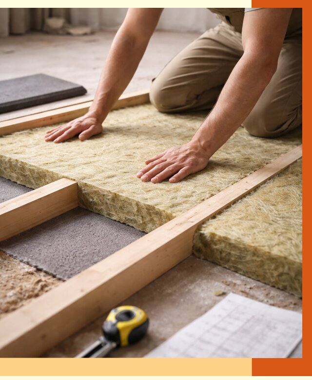 Шумоизоляция пола в Нововоронеже от 1265 руб./м² — профессиональная звукоизоляция | ТепломастерНвв