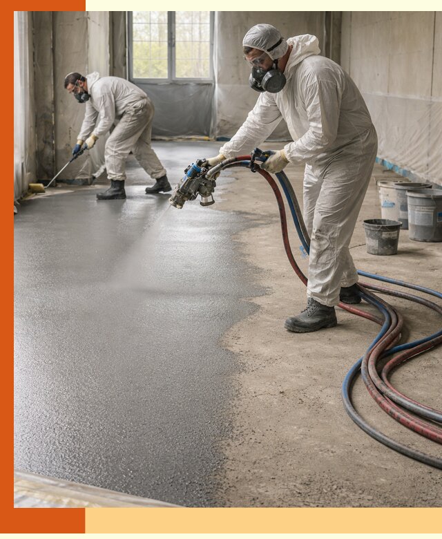 Гидроизоляция полимочевиной полов и конструкций в Нововоронеже