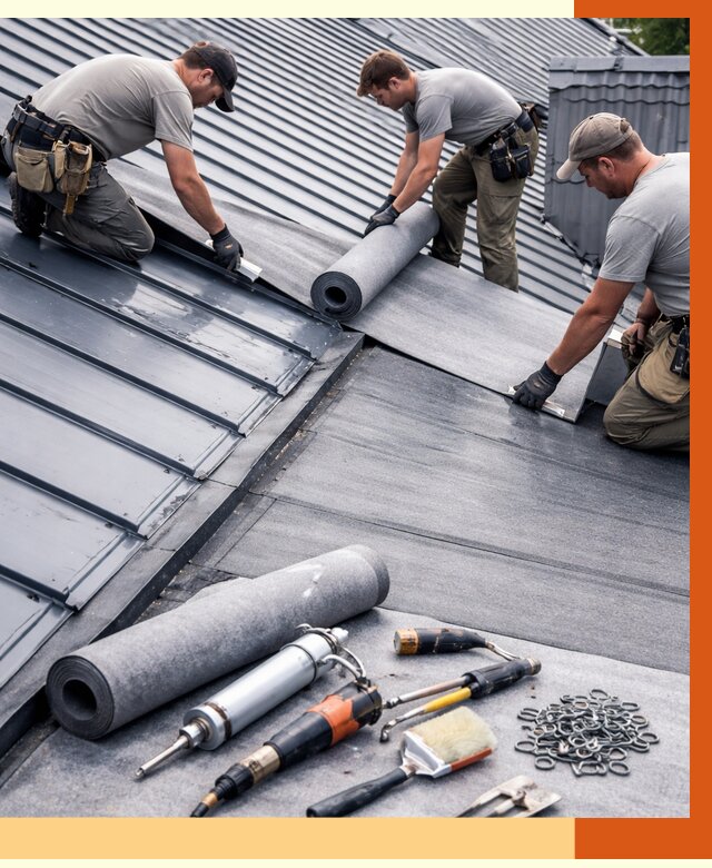 Гидроизоляция металлической кровли полимочевиной в Нововоронеже от 8602 руб. | ТепломастерНвв