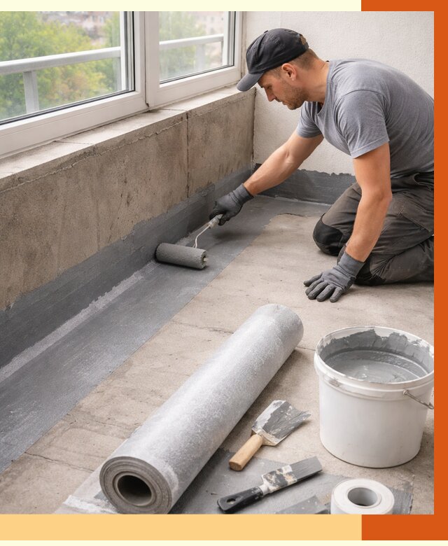 Профессиональная гидроизоляция балкона в Нововоронеже от 4250 руб. | ТепломастерНвв