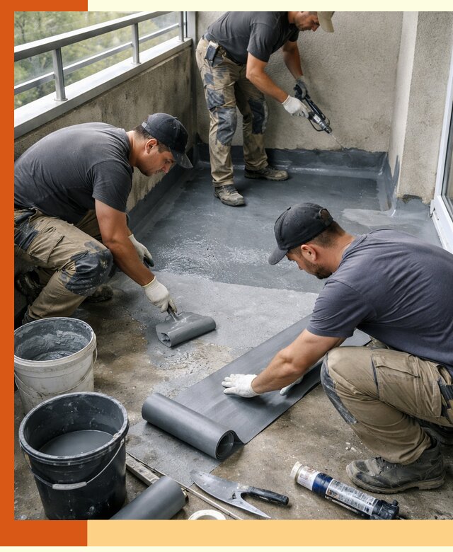 Гидроизоляция балкона в Нововоронеже: надежная защита от протечек