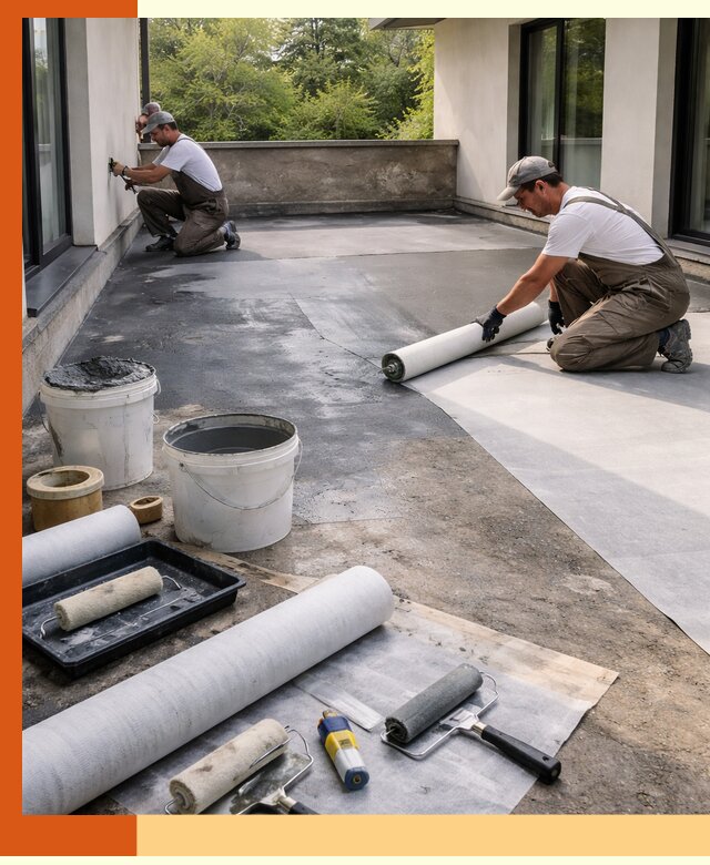 Гидроизоляция террасы в Нововоронеже — надежная защита от влаги и протечек