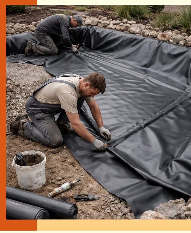 Гидроизоляция пруда в Нововоронеже: надежная защита и герметизация