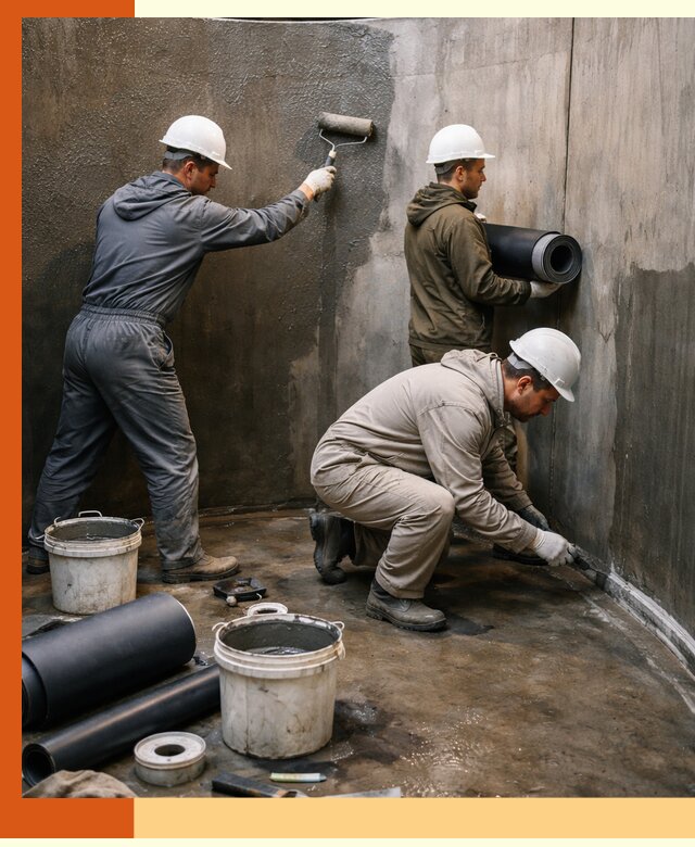 Гидроизоляция резервуара профессионально в Нововоронеже