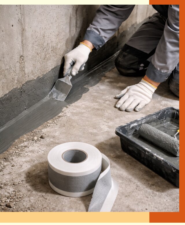 Гидроизоляция швов и герметизация стыков в Нововоронеже от 1265 руб. | ТепломастерНвв