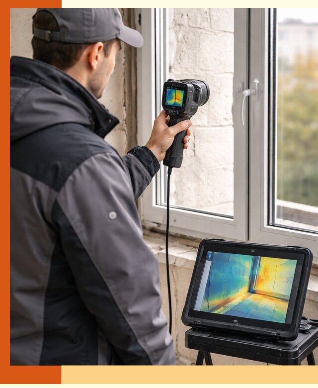 Тепловизионное обследование дома в Нововоронеже для выявления утечек тепла