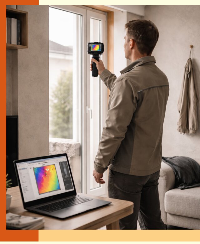 Тепловизионное обследование квартиры в Нововоронеже для поиска утечек тепла