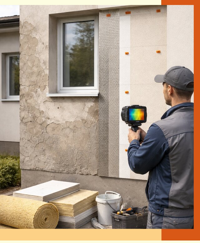 Тепловизионное обследование фасада в Нововоронеже от 4554 руб. под ключ | ТепломастерНвв