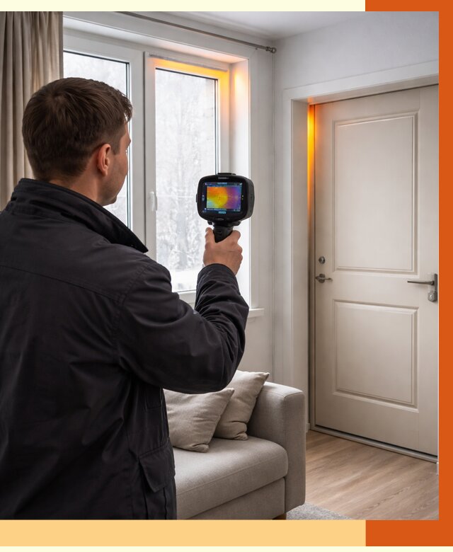 Тепловизионное обследование окон и дверей в Нововоронеже от 4554 руб. | ТепломастерНвв