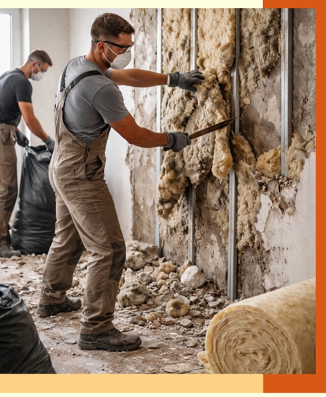 Демонтаж старого утеплителя в Нововоронеже от 3542 руб. — работы под ключ | ТепломастерНвв