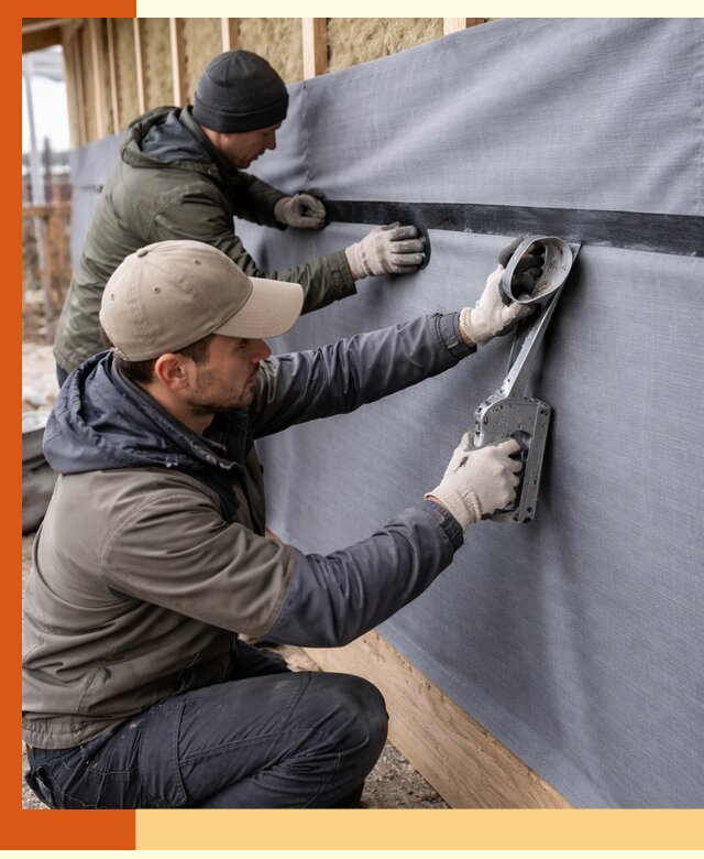 Монтаж ветроизоляции зданий и конструкций в Нововоронеже