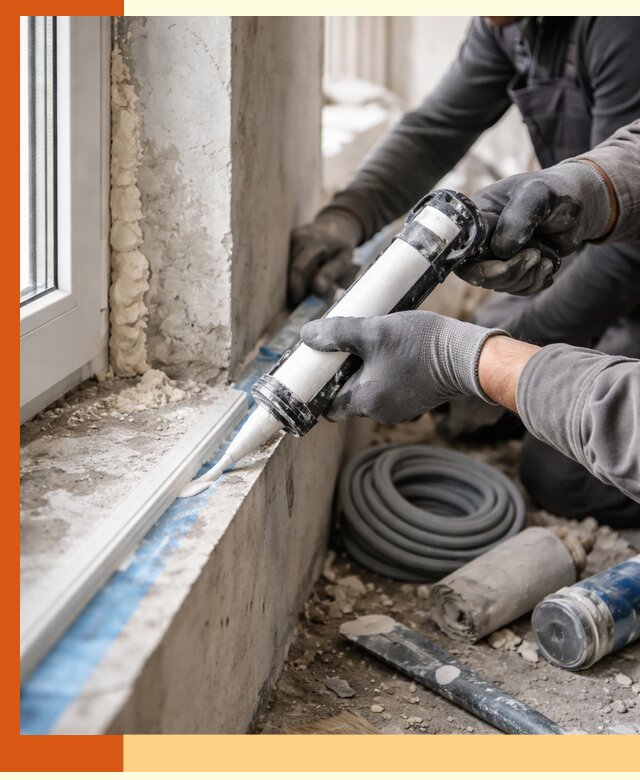 Герметизация стыков и примыканий зданий в Нововоронеже