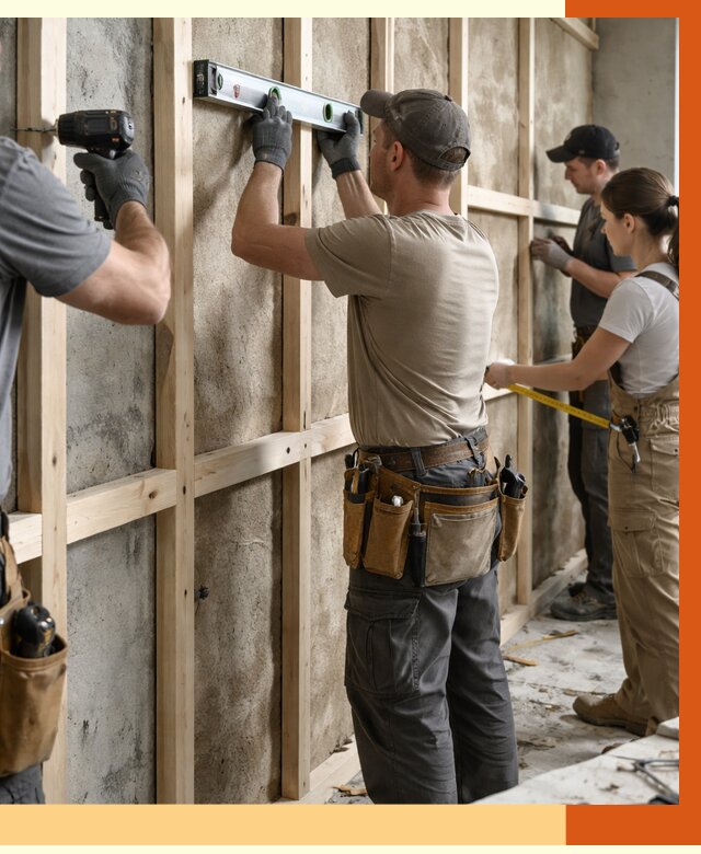 Монтаж обрешетки под утепление в Нововоронеже от 1164 руб/м² | Заказать у ТепломастерНвв